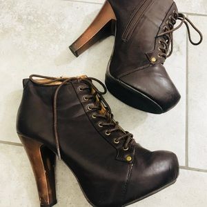 Dark Brown Booties